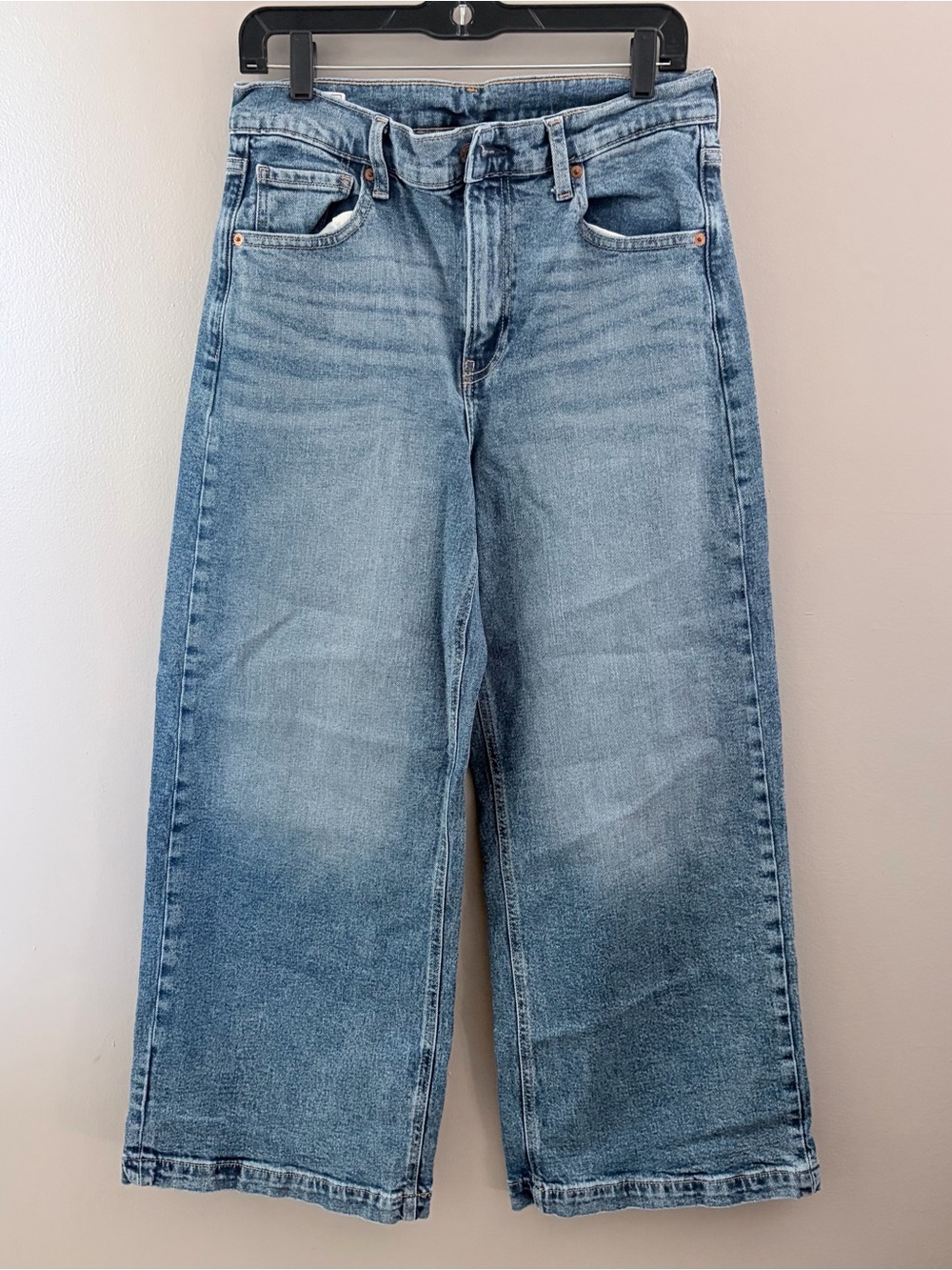 GAP High Rise Stride Ankle Jeans Size 29 / 8 Regular Light Wash Denim